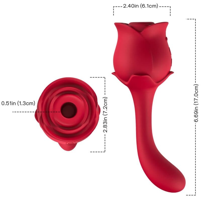 ARMONY - ROSELOVER CLITORIS SUCTION & STIMULATOR RED thumb 3