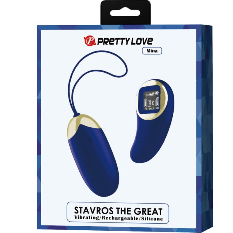 PRETTY LOVE - MINA VIBRATING EGG REMOTE CONTROL BLUE thumb 6