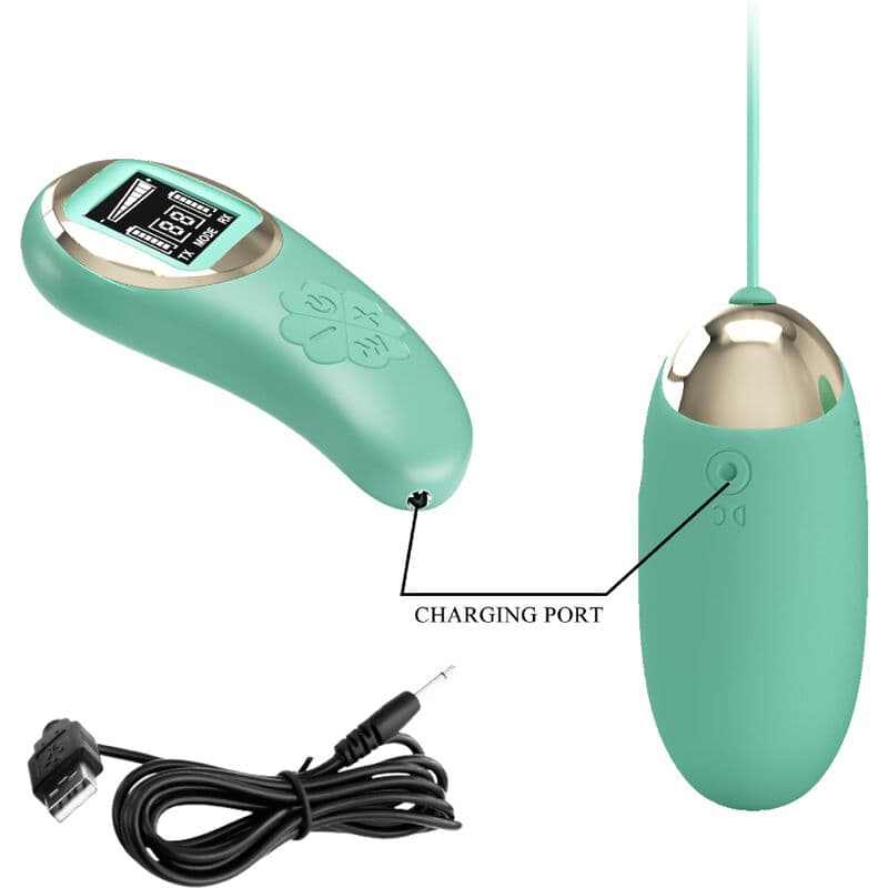 PRETTY LOVE - GREEN REMOTE CONTROL VIBRATING EGG MINE thumb 5