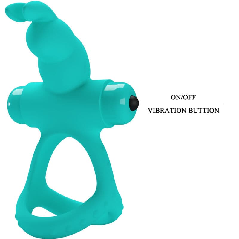 PRETTY LOVE - FIGGY GREEN RABBIT VIBRATOR RING thumb 6