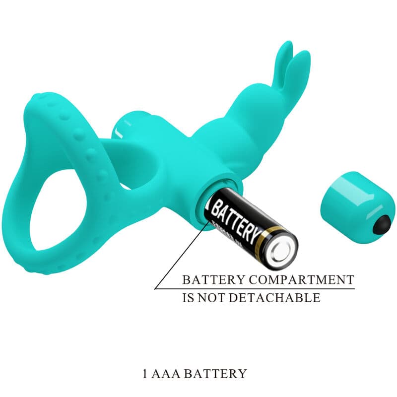 PRETTY LOVE - FIGGY GREEN RABBIT VIBRATOR RING thumb 5