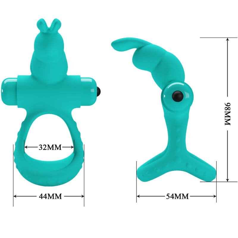 PRETTY LOVE - FIGGY GREEN RABBIT VIBRATOR RING thumb 4