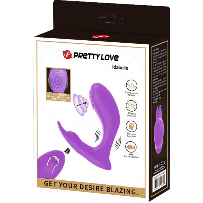 PRETTY LOVE - IDABELLE VIBRATION & PULSATION REMOTE CONTROL VIOLET thumb 7