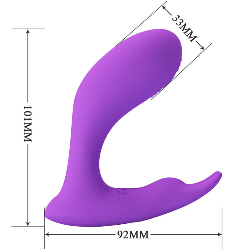 PRETTY LOVE - IDABELLE VIBRATION & PULSATION REMOTE CONTROL VIOLET thumb 4