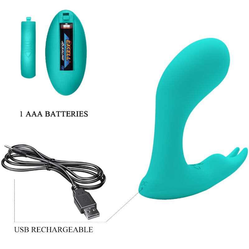 PRETTY LOVE - IDABELLE VIBRATION & PULSATION REMOTE CONTROL BLUE thumb 5