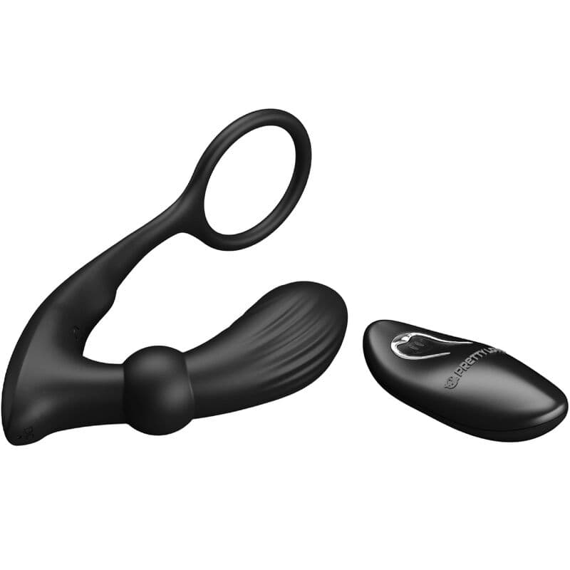 PRETTY LOVE - WARREN BLACK ANAL RING & VIBRATOR thumb 3