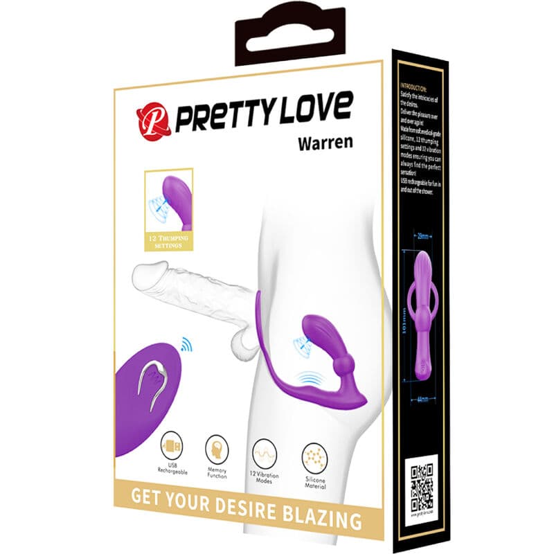 PRETTY LOVE - WARREN VIOLET ANAL RING & VIBRATOR thumb 7