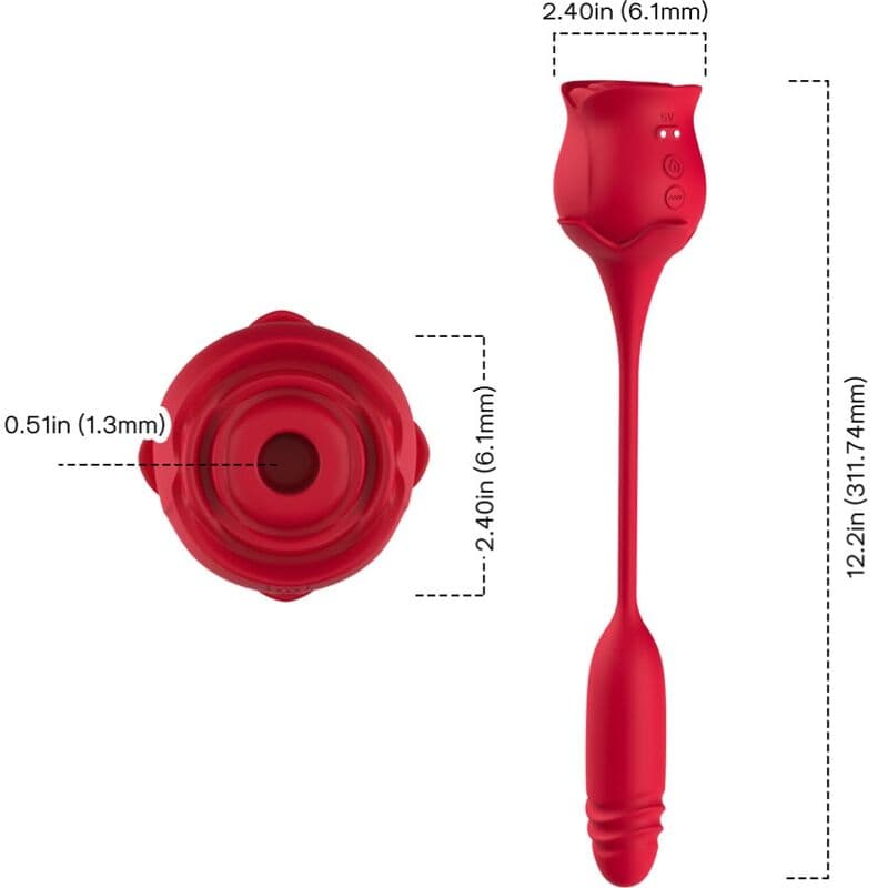 ARMONY - ROSEKNIGTH CLITORIS SUCKER & VIBRATOR RED thumb 4