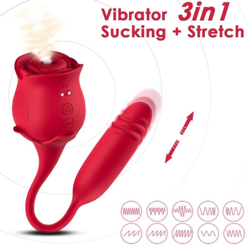 ARMONY - ROSEKNIGTH CLITORIS SUCKER & VIBRATOR RED thumb 2