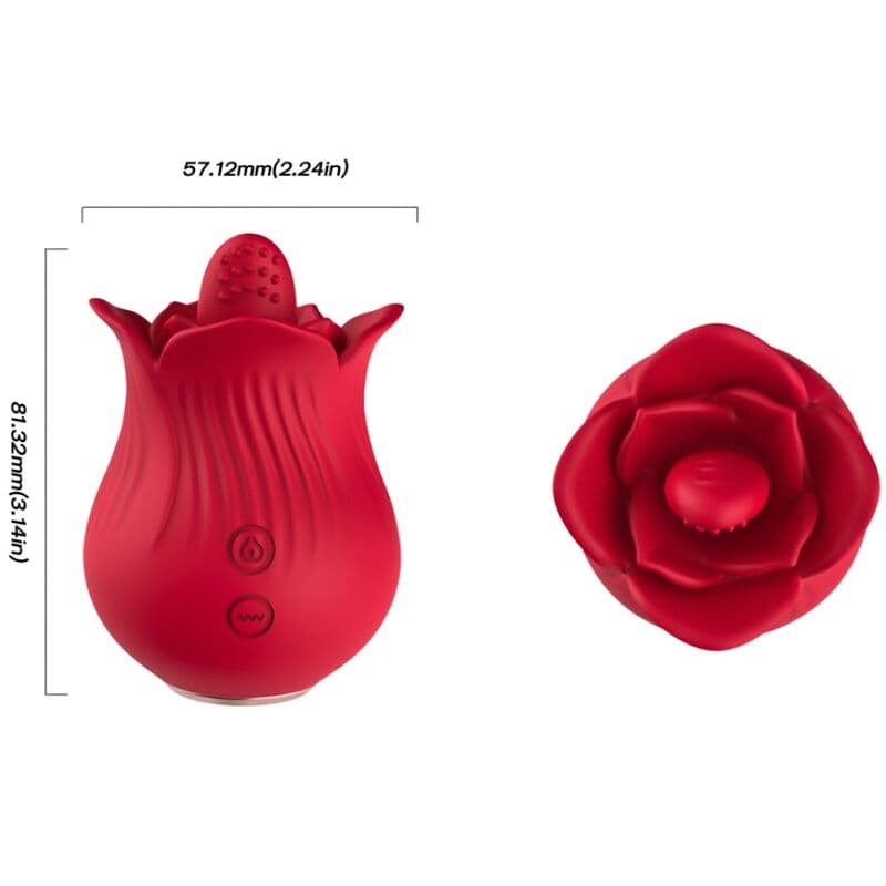 ARMONY - ROSE VIBRATOR & STIMULATOR RED thumb 4