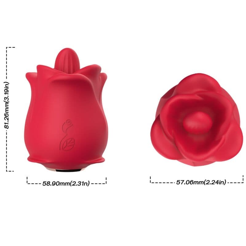ARMONY - ROSE 10 MODES LICKING CLIT VIBRATOR RED thumb 3