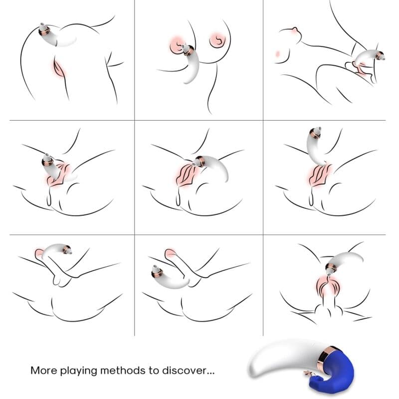 ARMONY - SWEETMOON CLITORIS & G-SPOT SUCTION BLUE thumb 4