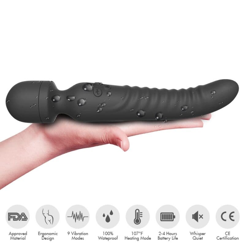 ARMONY - MISSION MASSAGER & VIBRATOR HEAT EFFECT BLACK thumb 3