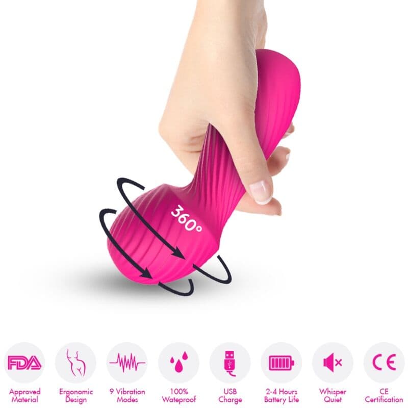 ARMONY - DAZZLE MASSAGER & VIBRATOR SMALL FUCHSIA thumb 2