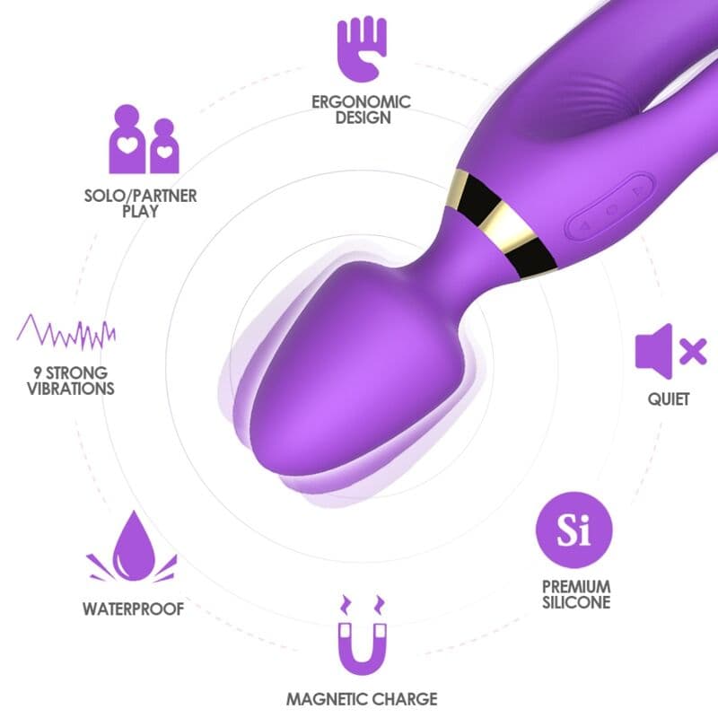 ARMONY - MASSAGER & VIBRATOR RABBIT PURPLE thumb 3