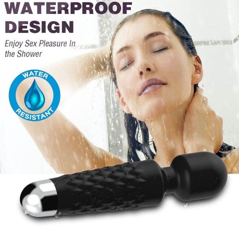 ARMONY - POSTMAN MASSAGER & VIBRATOR SUPER FLEXIBLE HEAD BLACK thumb 3