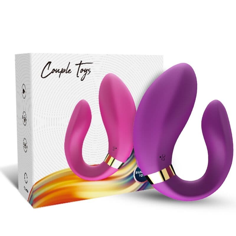 ARMONY - CRESCENT VIBRATOR FOR COUPLES REMOTE CONTROL PURPLE thumb 4
