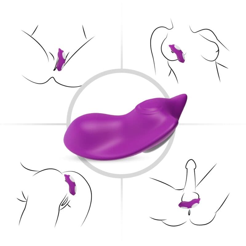 ARMONY - BUTTERFLY WEARABLE PANTIES VIBRATOR REMOTE CONTROL PURPLE thumb 2