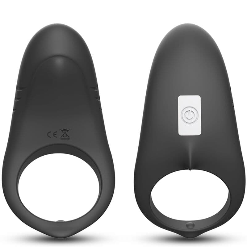 ARMONY - SHARK VIBRATOR RING FOR COUPLES REMOTE CONTROL BLACK thumb 3