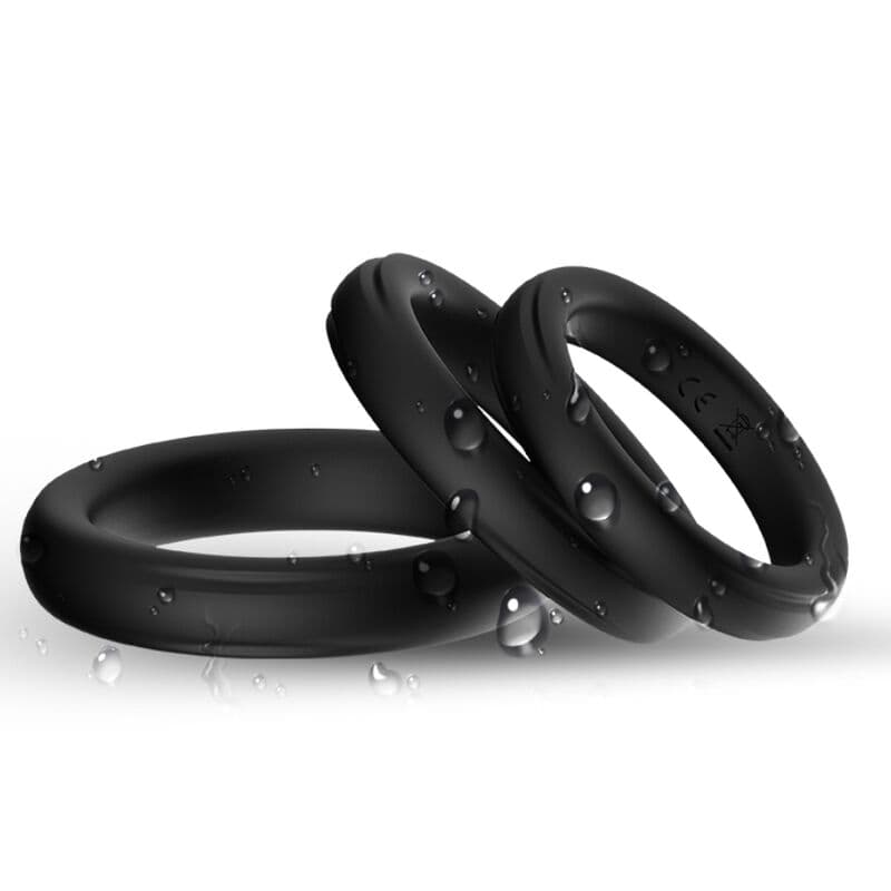 ARMONY - TRIPLE SILICONE RING BLACK thumb 2