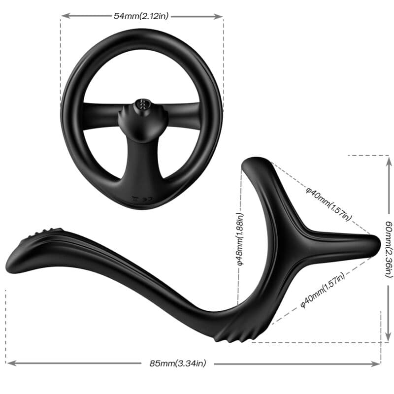 ARMONY - TREASURE DOUBLE ANAL RING BLACK thumb 2