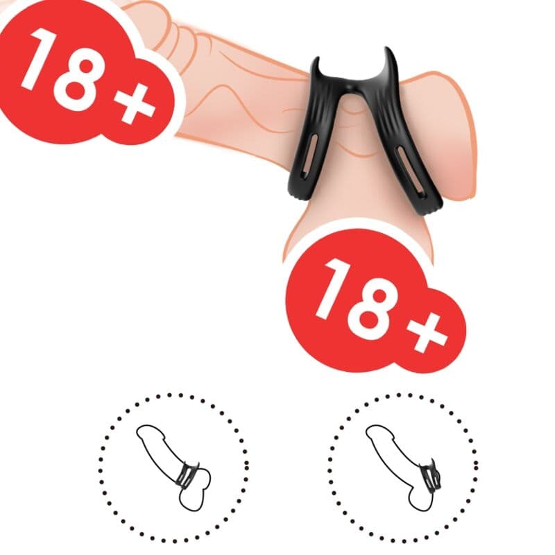 ARMONY - DUALRING DOUBLE ELASTIC RING BLACK thumb 3