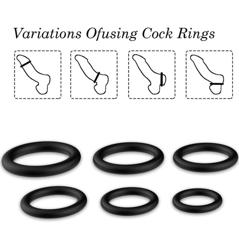 ARMONY - RINGS SILICONE BLACK thumb 3
