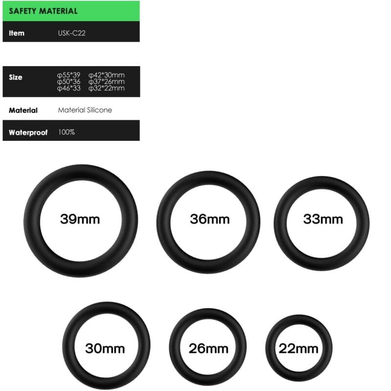 ARMONY - RINGS SILICONE BLACK thumb 2