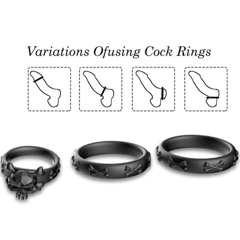ARMONY - RINGS CALAVERA SILICONE BLACK thumb 3