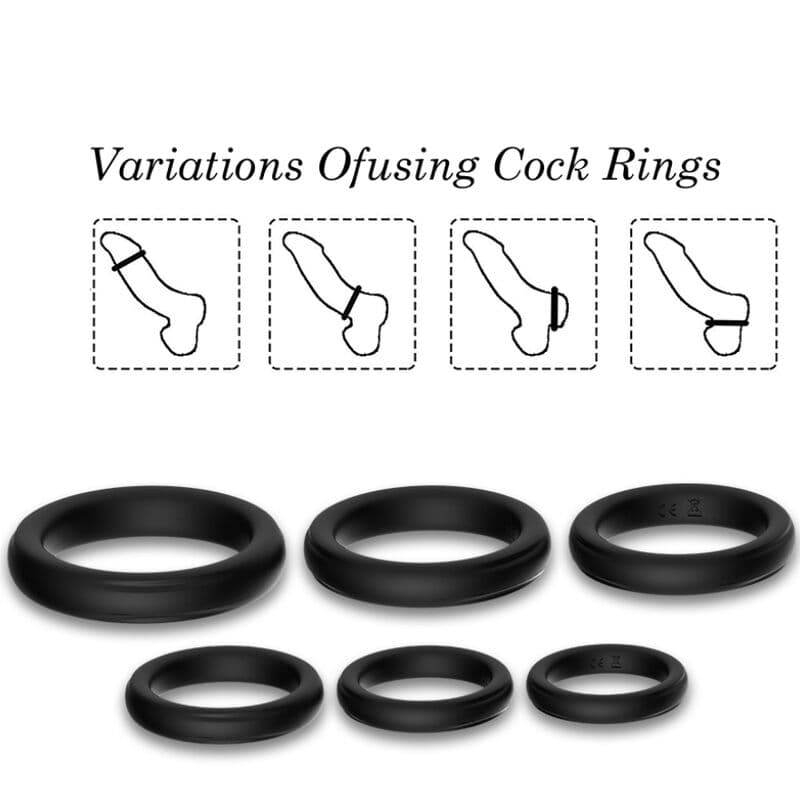 ARMONY - LOCK RINGS SILICONE BLACK thumb 3