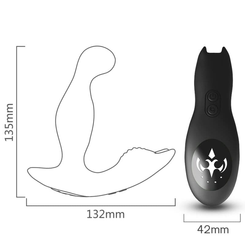 ARMONY - BAT KING VIBRATOR ANAL PROSTATE ROTATOR REMOTE CONTROL BLACK thumb 3