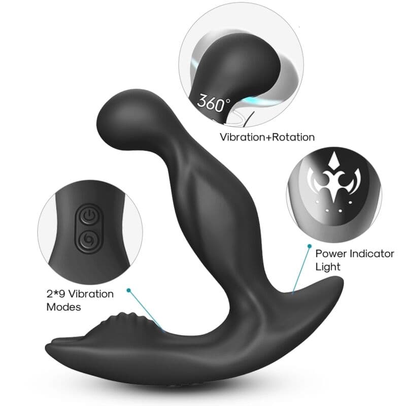 ARMONY - BAT KING VIBRATOR ANAL PROSTATE ROTATOR REMOTE CONTROL BLACK thumb 2