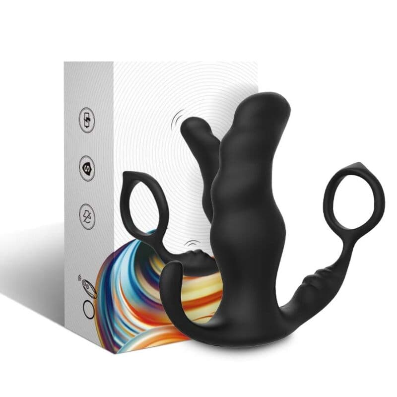 ARMONY - KNIGHT VIBRATOR ANAL PROSTATE & RING REMOTE CONTROL BLACK thumb 4