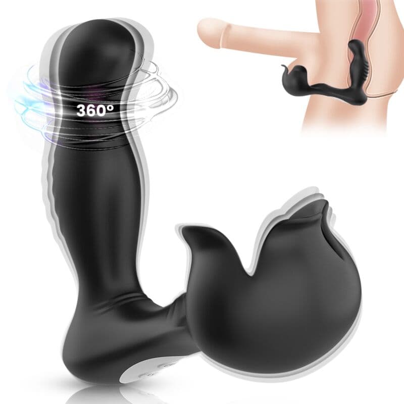 ARMONY - SURROUND VIBRATOR ANAL & STIMULATOR TESTICULOS REMOTE CONTROL BLACK thumb 2