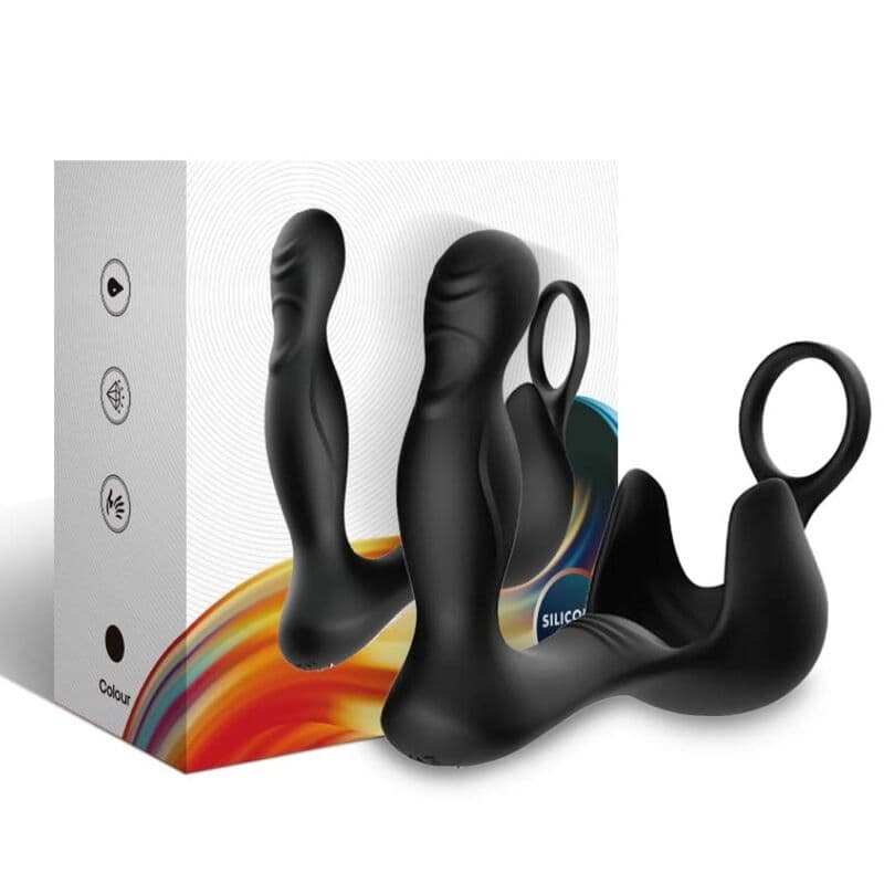 ARMONY - SURROUND VIBRATOR ANAL & STIMULATOR TESTICULOS & RING REMOTE CONTROL BLACK thumb 3