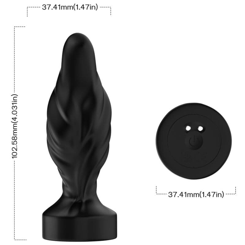 ARMONY - VIBRATOR & ANAL PLUG REMOTE CONTROL BLACK thumb 4