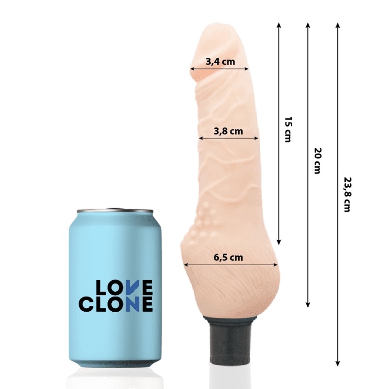 LOVECLONE - DAVEN SELF LUBRICATION REALISTIC 23.8 CM -O- 3.8 CM thumb 2