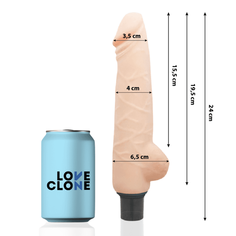 LOVECLONE - HARALD SELF LUBRICATION VIBRATOR 24 CM -O- 4 CM thumb 2