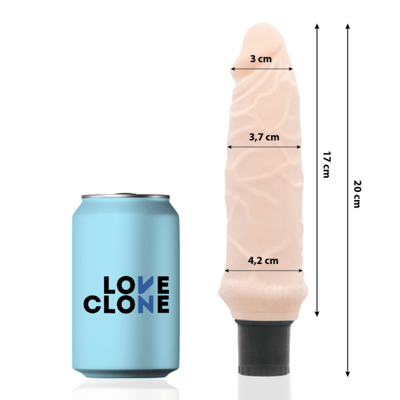 LOVECLONE - IVAR SELF LUBRICATION VIBRATOR 20 CM -O- 3.7 CM thumb 2