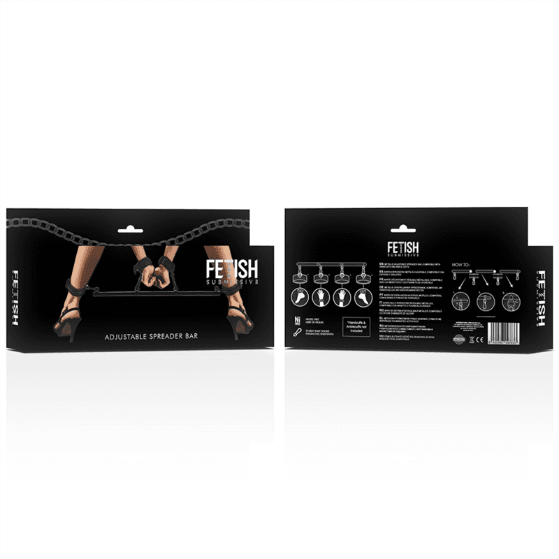 FETISH SUBMISSIVE BONDAGE - ADJUSTABLE SEPARATOR BAR 4 PIECES thumb 7