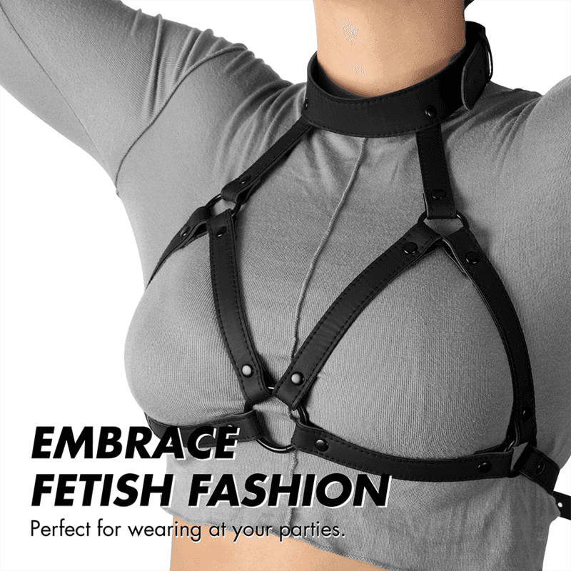 FETISH SUBMISSIVE BONDAGE - ADJUSTABLE CHEST HARNESS thumb 6