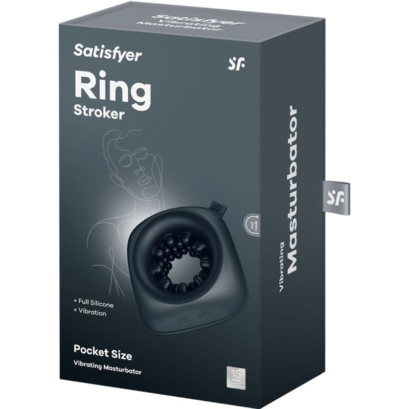 SATISFYER - RING STROKER MASTURBATOR & VIBRATOR thumb 6