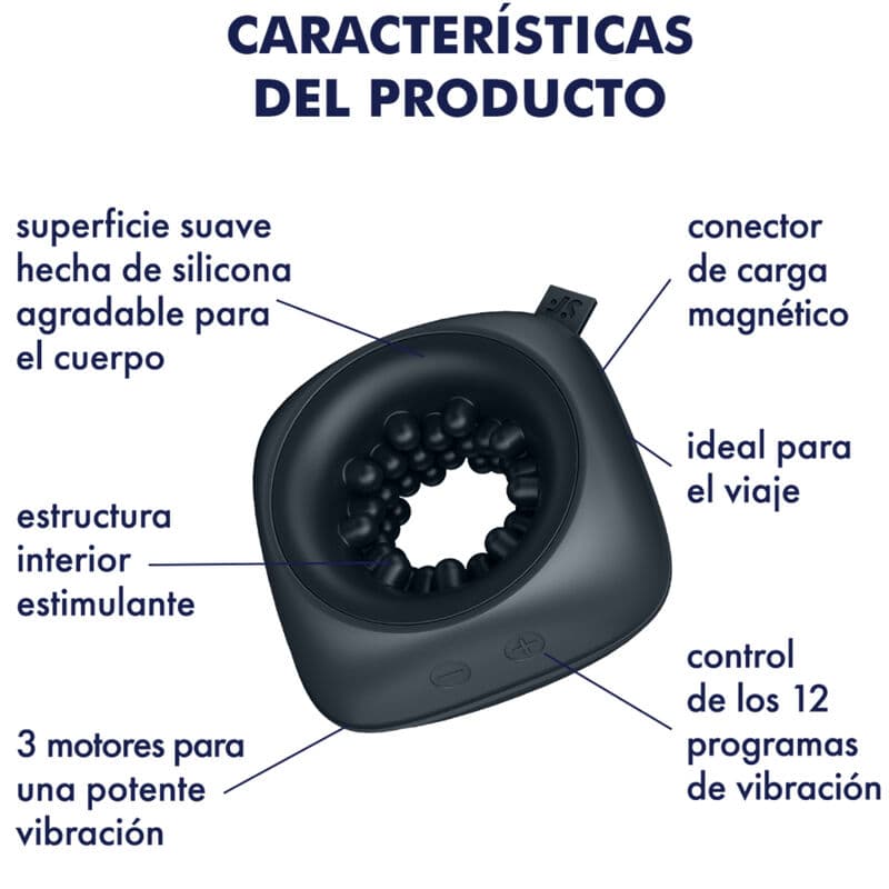 SATISFYER - RING STROKER MASTURBATOR & VIBRATOR thumb 5
