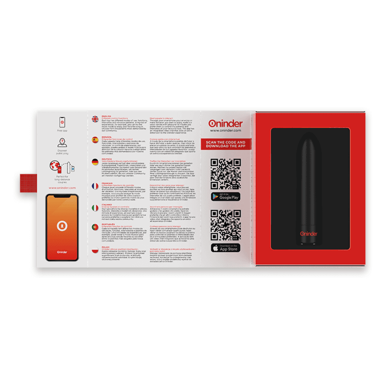 ONINDER - BERLIN BULLET VIBRATOR BLACK 9 MODES 8.5 X 2 CM - FREE APP thumb 6