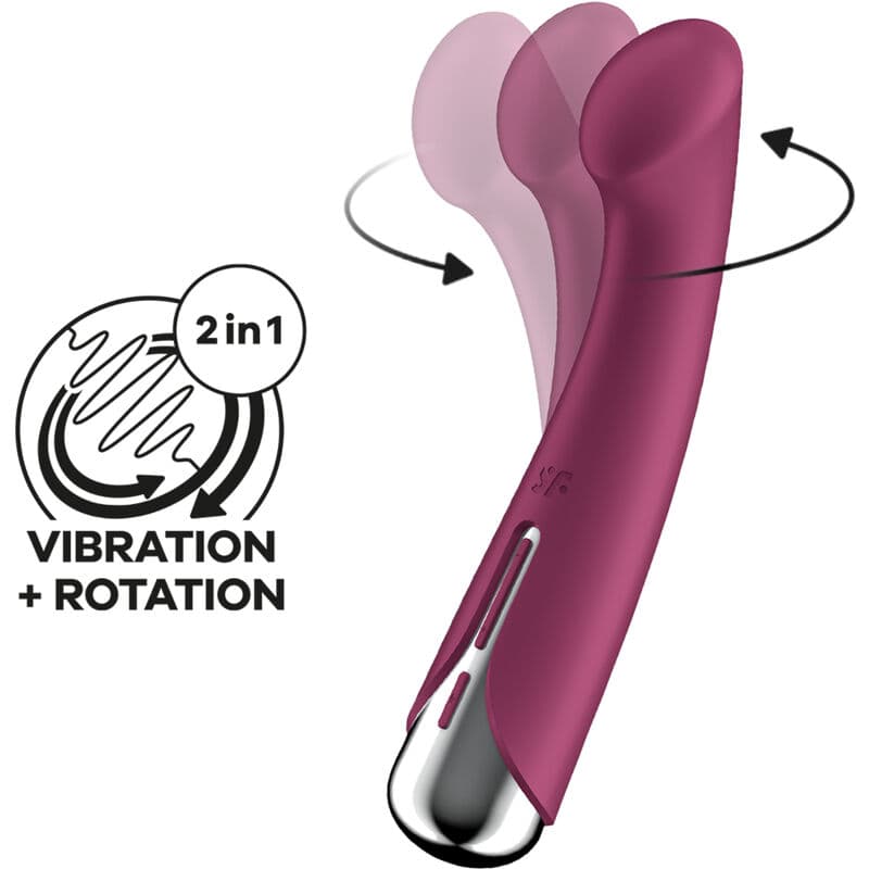 SATISFYER - SPINNING G-SPORT 1 ROTATOR VIBRATOR RED thumb 4