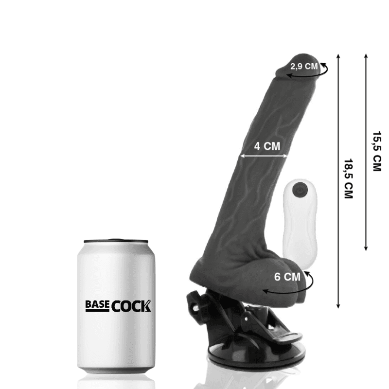 BASECOCK - REALISTIC ARTICULABLE REMOTE CONTROL BLACK 18.5 CM -O- 4 CM thumb 2