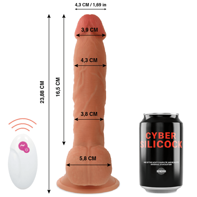CYBER SILICOCK - REMOTE CONTROL REALISTIC MASTER BEN 23.88 CM -O- 4.3 CM thumb 2