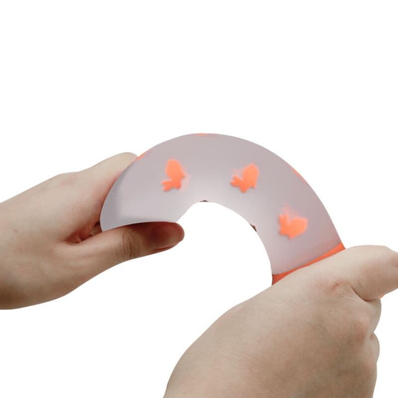 PRETTY LOVE - MAGICAL NIGHTFALL DILDO WITHOUT VIBRATION LUMINOUS ORANGE thumb 2