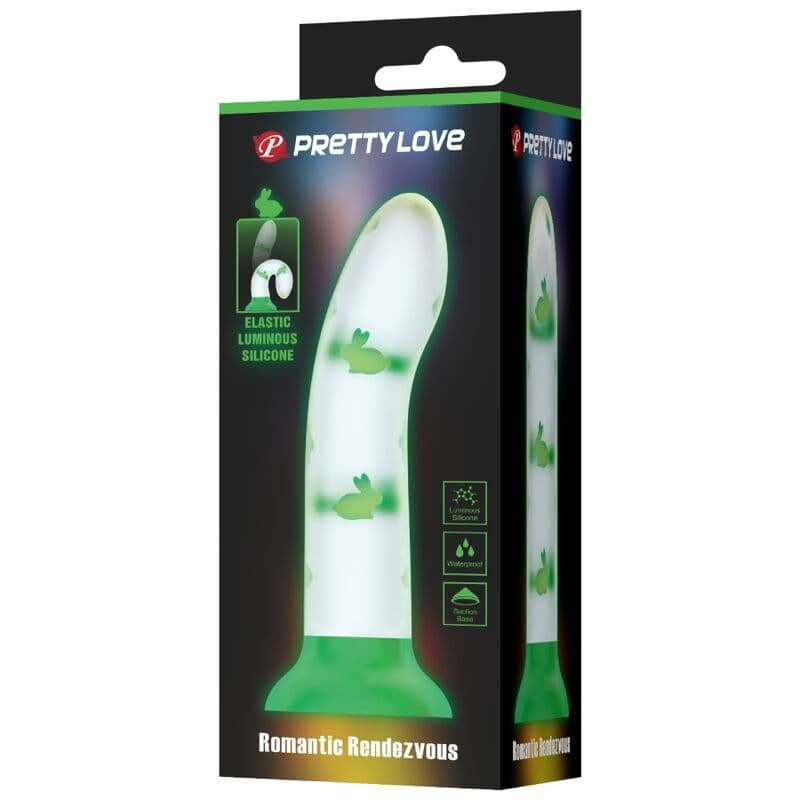 PRETTY LOVE - MAGICAL NIGHTFALL DILDO WITHOUT VIBRATION LUMINOUS GREEN thumb 4