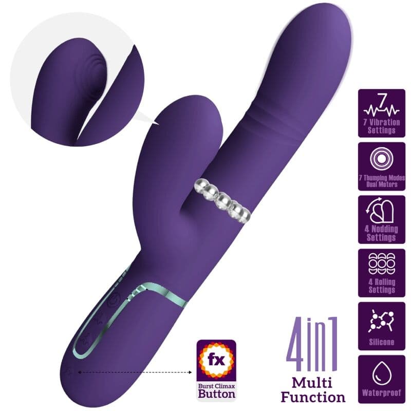 PRETTY LOVE - MULTIFUNCTION G-SPOT VIBRATOR PURPLE thumb 3